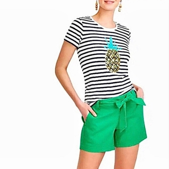 J. Crew Sequin Pineapple Tee - Picture 1 of 7